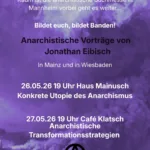 Konkrete Utopien des Anarchismus - Küfa und Vortrag mit Jonathan Eibisch