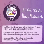 ANTIQ Café – für agender, nichtbinäre, trans, inter und questioning Leute!