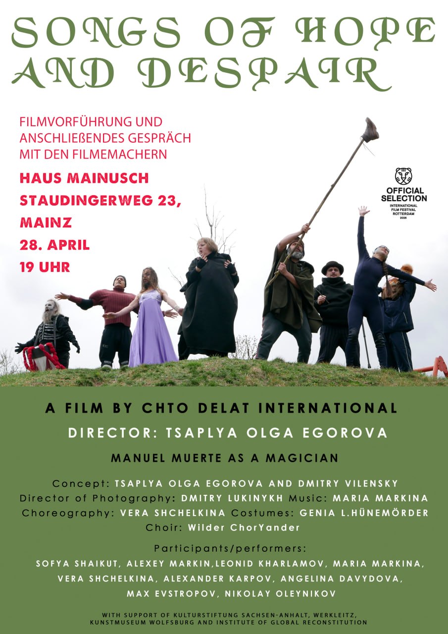 Songs of Hope and Despair:  Filmvorführung + Diskussion mit Künstler:innen in English