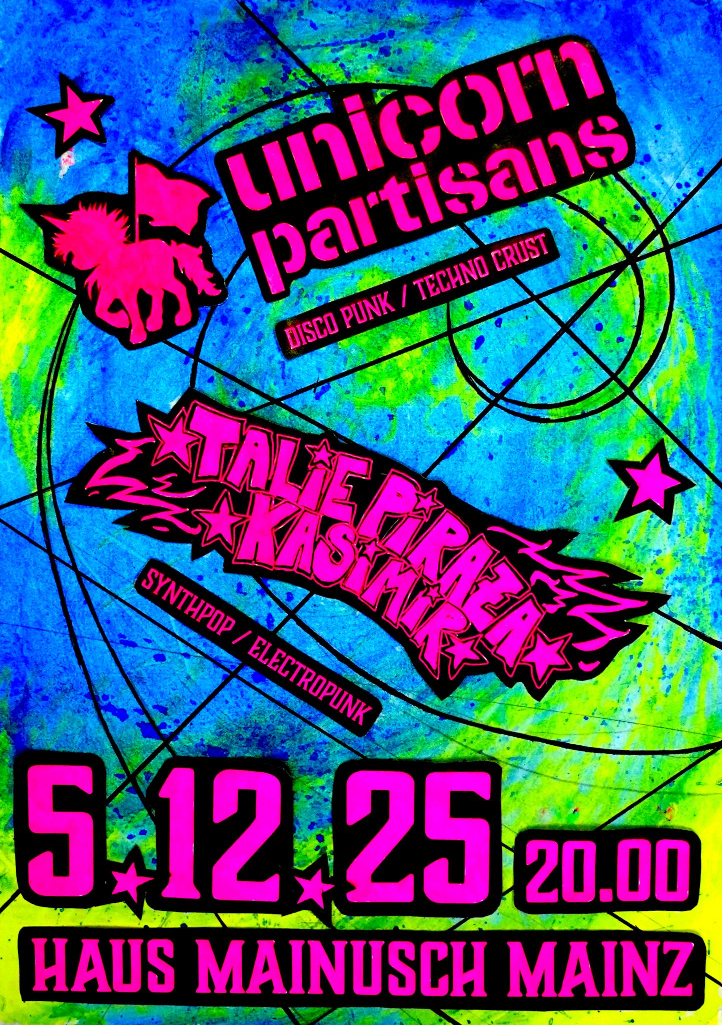 Konzert: Unicorn Partisans & Talie Piraza Kasimir